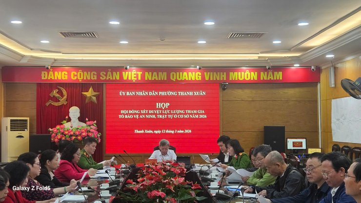 Hội đồng xét duyệt lực lượng tham gia bảo vệ an ninh, trật tự ở cơ sở Quý I năm 2026- Ảnh 3.