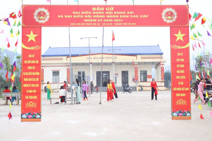 XÃ BA VÌ RỰC RỠ CHÀO MỪNG NGÀY BẦU CỬ 15/3/2026- Ảnh 3.