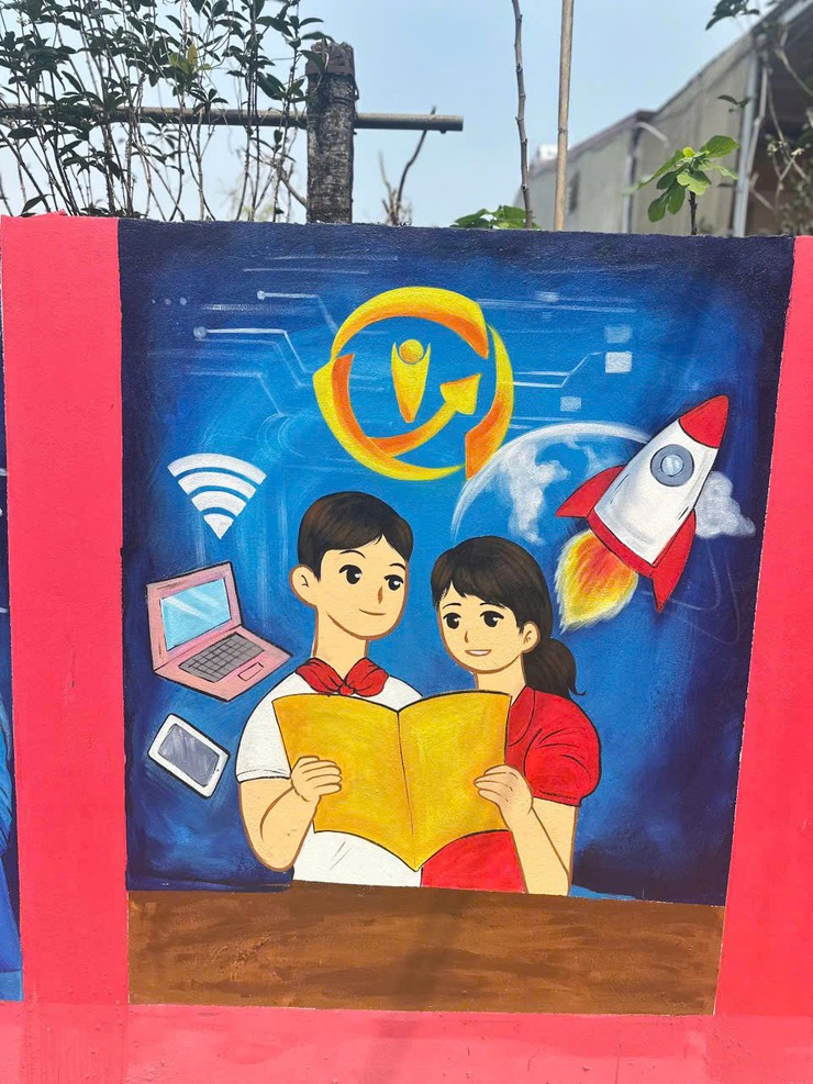 ĐOÀN THANH NIÊN XÃ YÊN LÃNG VẼ TRANH “TRANH TƯỜNG BÍCH HỌA” CHÀO MỪNG NGÀY BẦU CỬ ĐẠI BIỂU QUỐC HỘI VÀ ĐẠI BIỂU HĐND CÁC CẤP NHIỆM KỲ 2026-2031- Ảnh 7.