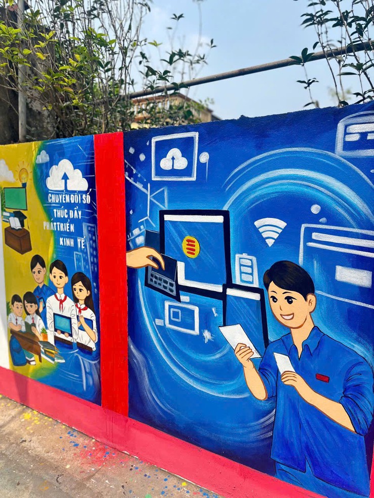 ĐOÀN THANH NIÊN XÃ YÊN LÃNG VẼ TRANH “TRANH TƯỜNG BÍCH HỌA” CHÀO MỪNG NGÀY BẦU CỬ ĐẠI BIỂU QUỐC HỘI VÀ ĐẠI BIỂU HĐND CÁC CẤP NHIỆM KỲ 2026-2031- Ảnh 8.