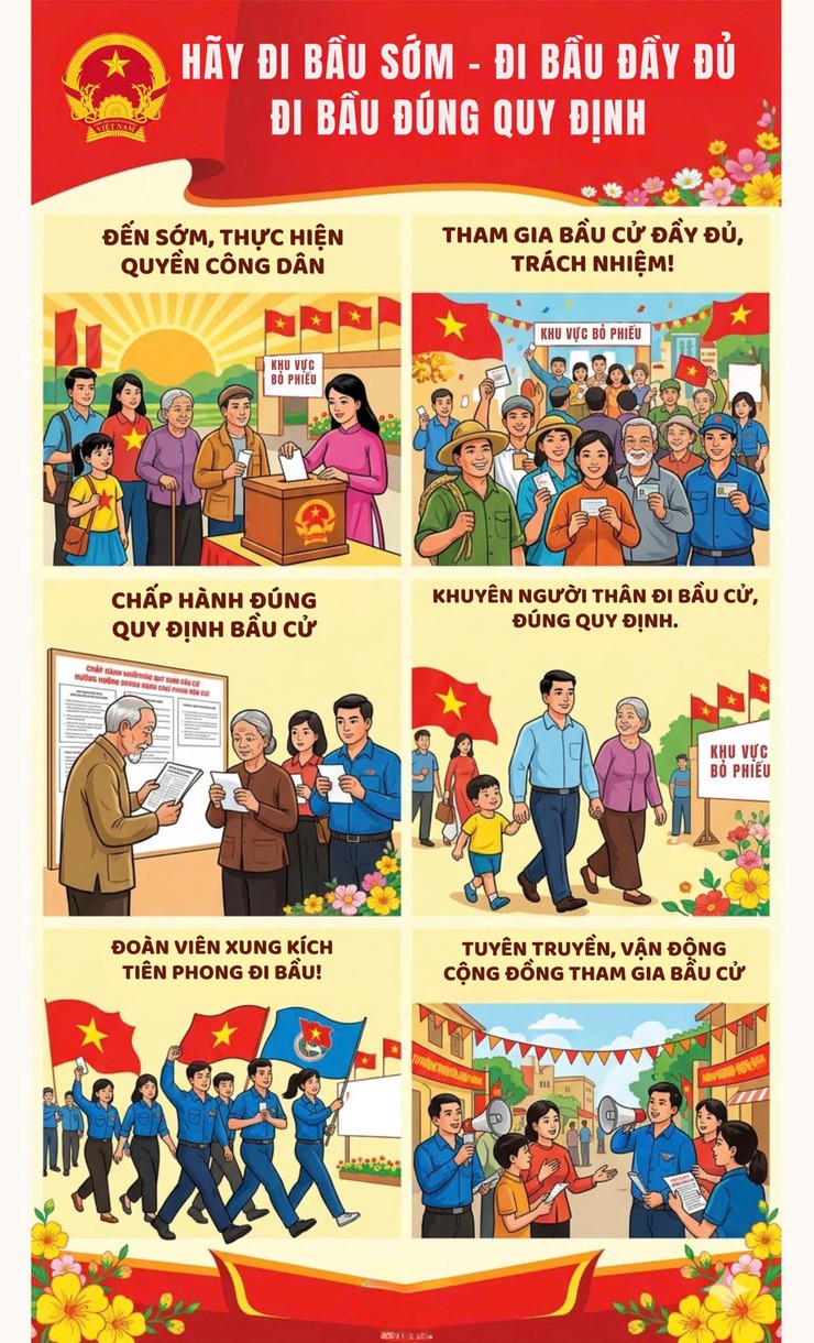 Hãy đi bầu cử sớm - đi bầu đầy đủ - đi bầu đúng quy đinh!- Ảnh 2.