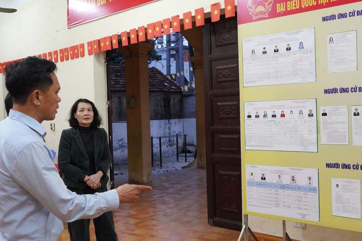 Đồng chí Bí thư Đảng ủy phường Chương Mỹ - Phí Minh Hải kiểm tra, động viên công tác chuẩn bị bầu cử trên địa bàn phường- Ảnh 20.