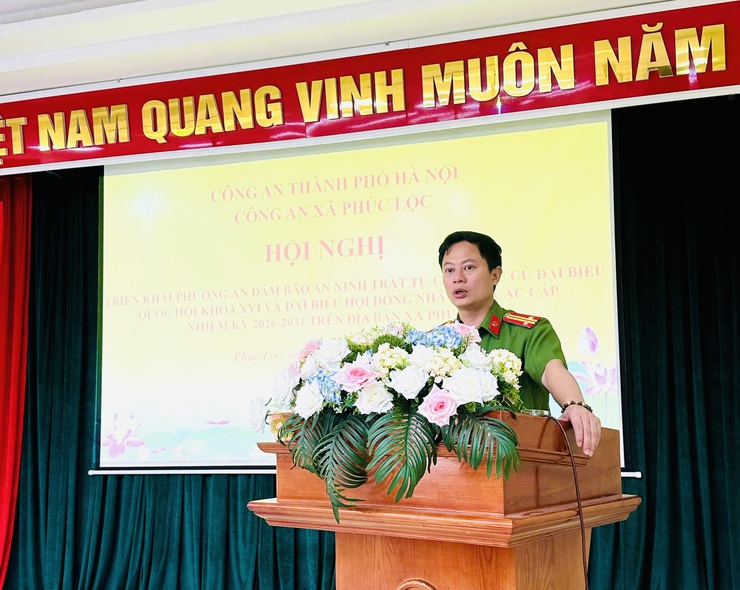 Công an xã Phúc Lộc triển khai phương án bảo đảm an ninh trật tự phục vụ bầu cử đại biểu Quốc hội và đại biểu HĐND các cấp nhiệm kỳ 2026–2031- Ảnh 2.