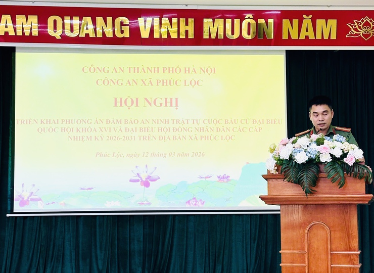 Công an xã Phúc Lộc triển khai phương án bảo đảm an ninh trật tự phục vụ bầu cử đại biểu Quốc hội và đại biểu HĐND các cấp nhiệm kỳ 2026–2031- Ảnh 3.