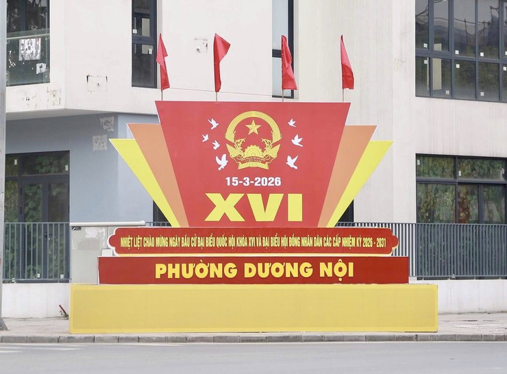 Phường Dương Nội rực rỡ cờ hoa, sẵn sàng cho ngày hội non sông- Ảnh 7.