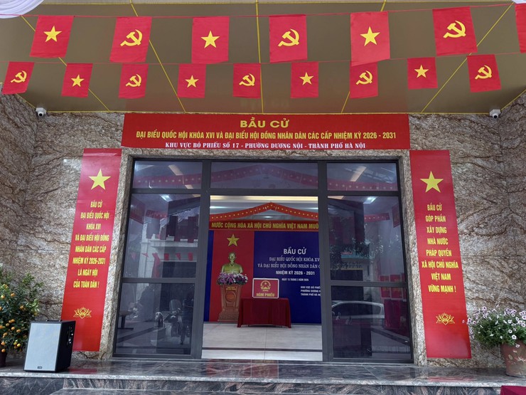 Phường Dương Nội rực rỡ cờ hoa, sẵn sàng cho ngày hội non sông- Ảnh 13.