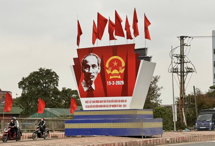 Phường Dương Nội rực rỡ cờ hoa, sẵn sàng cho ngày hội non sông- Ảnh 9.