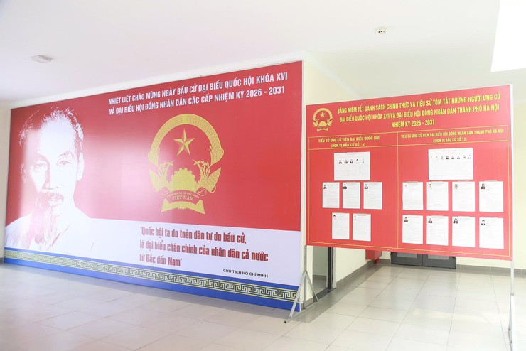 Phường Dương Nội rực rỡ cờ hoa, sẵn sàng cho ngày hội non sông- Ảnh 8.