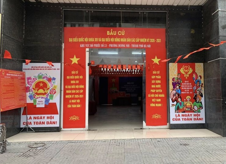 Phường Dương Nội rực rỡ cờ hoa, sẵn sàng cho ngày hội non sông- Ảnh 10.