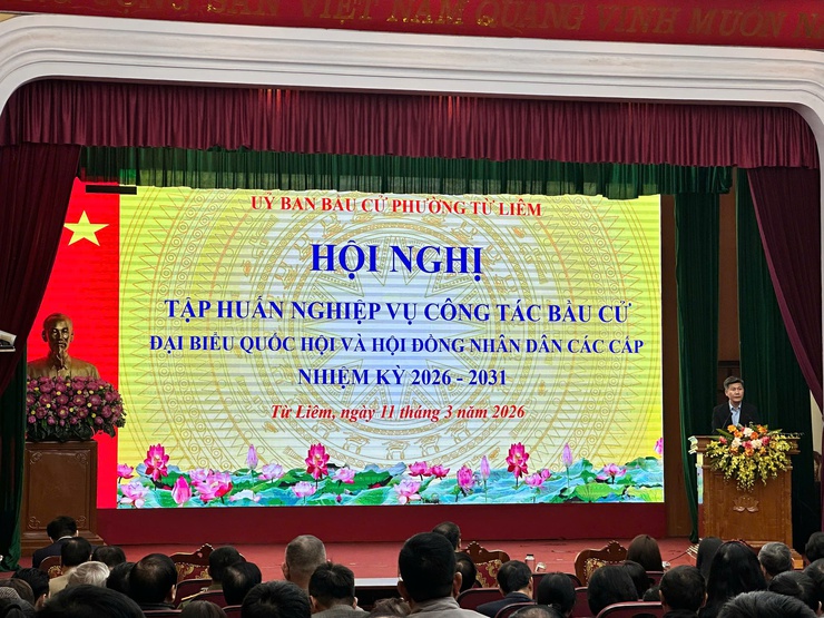 Phường Từ Liêm tổ chức hội nghị tập huấn nghiệp vụ công tác bầu cử- Ảnh 2.