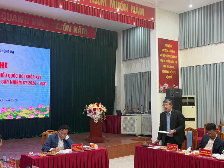 Phường Hồng Hà tổ chức hội nghị giao ban công tác bầu cử đại biểu Quốc hội khóa XVI và đại biểu HĐND các cấp nhiệm kỳ 2026-2031- Ảnh 2.