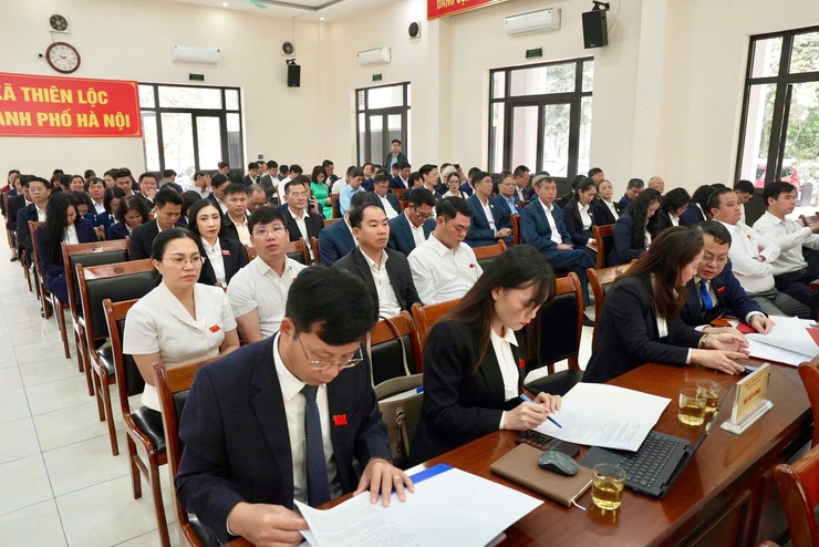 Hội đồng nhân dân xã Thiên Lộc khóa I, nhiệm kỳ 2021 - 2026 tổ chức kỳ họp thứ Ba (kỳ họp đột xuất)- Ảnh 13.