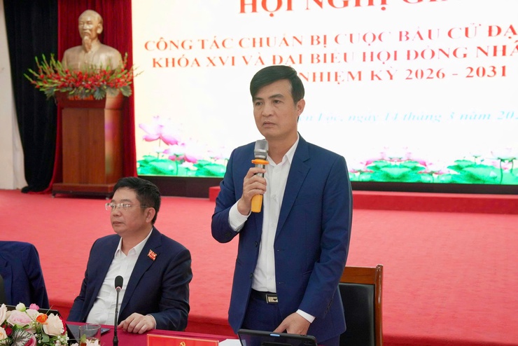 Xã Thiên Lộc giao ban công tác chuẩn bị cuộc bầu cử đại biểu Quốc hội khóa XVI và đại biểu HĐND các cấp- Ảnh 11.