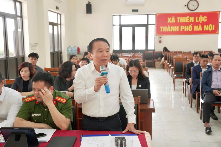 Xã Thiên Lộc giao ban công tác chuẩn bị cuộc bầu cử đại biểu Quốc hội khóa XVI và đại biểu HĐND các cấp- Ảnh 13.