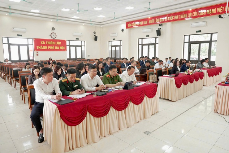 Xã Thiên Lộc giao ban công tác chuẩn bị cuộc bầu cử đại biểu Quốc hội khóa XVI và đại biểu HĐND các cấp- Ảnh 2.