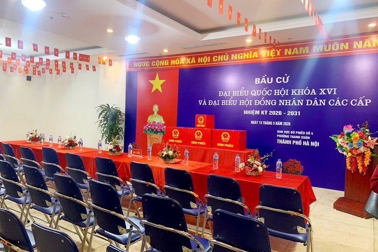 Cử tri phường Thanh Xuân nô nức tham gia Ngày hội bầu cử đại biểu Quốc hội khóa XVI và đại biểu HĐND các cấp nhiệm kỳ 2026-2031- Ảnh 2.
