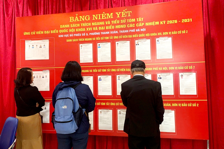 Cử tri phường Thanh Xuân nô nức tham gia Ngày hội bầu cử đại biểu Quốc hội khóa XVI và đại biểu HĐND các cấp nhiệm kỳ 2026-2031- Ảnh 18.