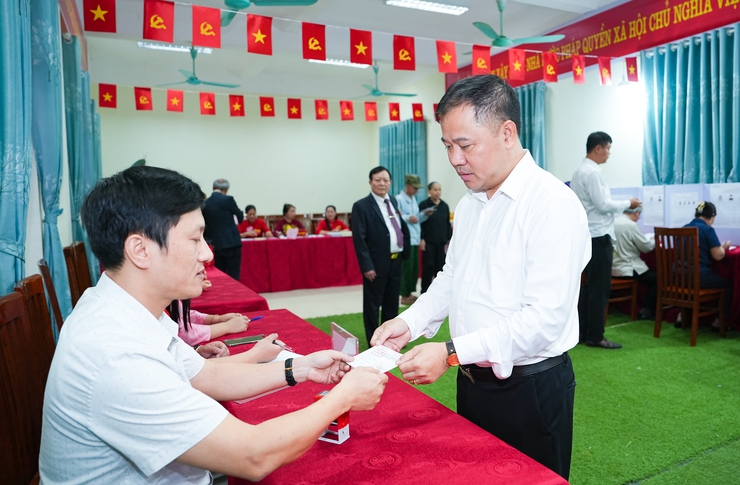 Đồng chí Phó Bí thư Đảng ủy, Chủ tịch UBND xã Quốc Oai dự khai mạc bầu cử đại biểu Quốc hội khóa XVI và đại biểu HĐND các cấp nhiệm kỳ 2026–2031- Ảnh 17.