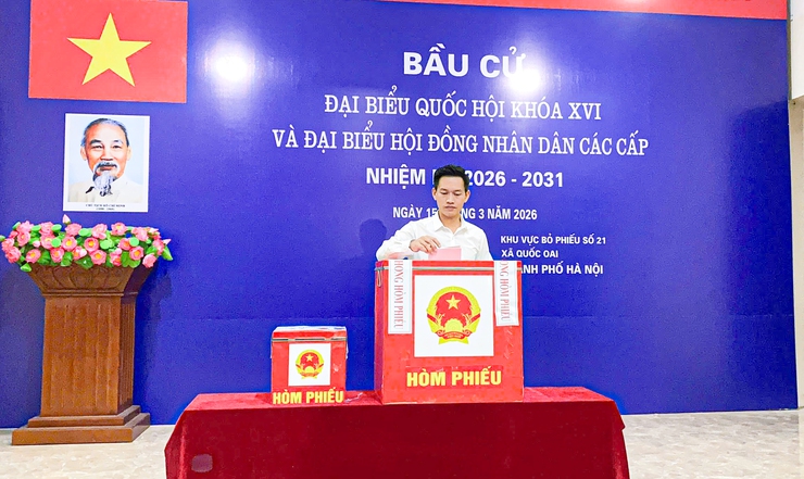 Đồng chí Phó Bí thư Đảng ủy, Chủ tịch UBND xã Quốc Oai dự khai mạc bầu cử đại biểu Quốc hội khóa XVI và đại biểu HĐND các cấp nhiệm kỳ 2026–2031- Ảnh 19.