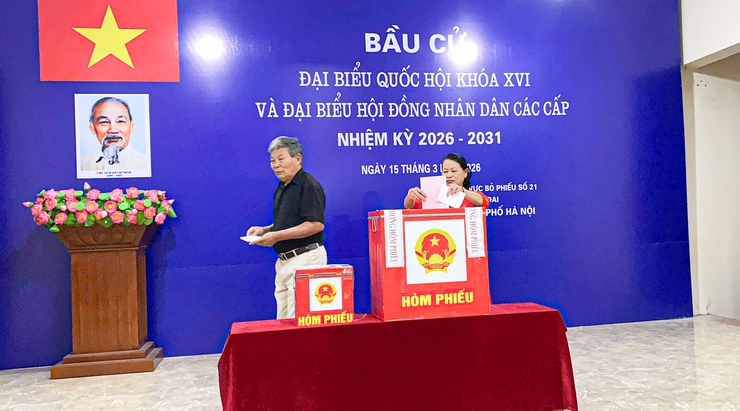 Đồng chí Phó Bí thư Đảng ủy, Chủ tịch UBND xã Quốc Oai dự khai mạc bầu cử đại biểu Quốc hội khóa XVI và đại biểu HĐND các cấp nhiệm kỳ 2026–2031- Ảnh 20.