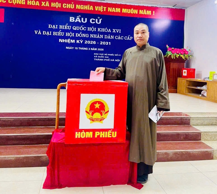 Quốc Oai: Đến 14 giờ 30 phút, đã có 5 khu vực bỏ phiếu đạt 100% cử tri tham gia bầu cử- Ảnh 2.