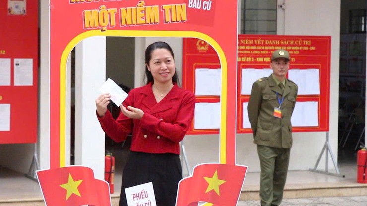 Long Biên: Gần 44 nghìn cử tri đi bỏ phiếu, đạt 98,75%- Ảnh 7.