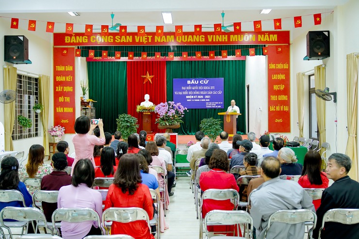 Thôn Giấy Cơ Khí, xã Phú Xuyên tưng bừng với ngày hội non sông- Ảnh 1.