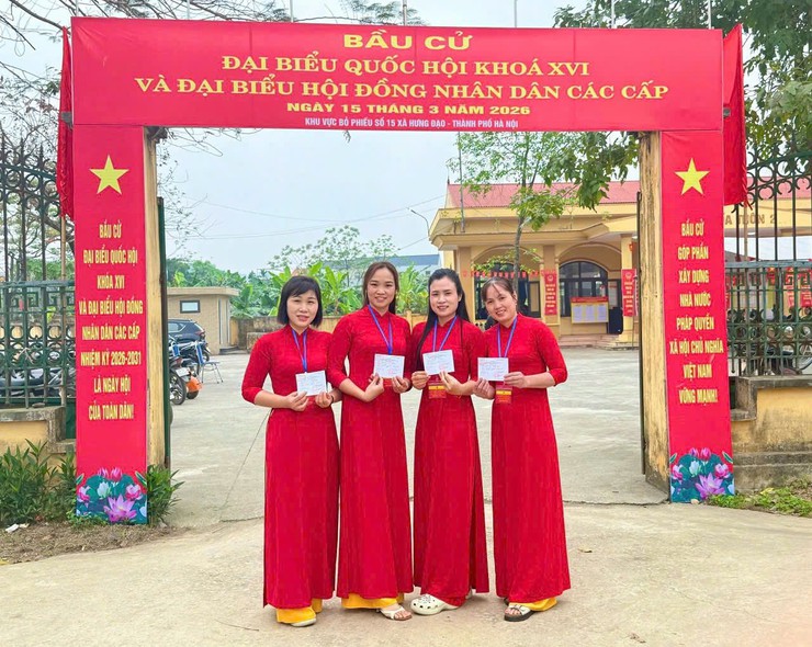 Xã Hưng Đạo hoàn thành bầu cử với 100% cử tri tham gia bỏ phiếu- Ảnh 3.