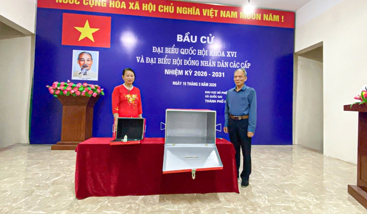 Đồng chí Phó Bí thư Đảng ủy, Chủ tịch UBND xã Quốc Oai dự khai mạc bầu cử đại biểu Quốc hội khóa XVI và đại biểu HĐND các cấp nhiệm kỳ 2026–2031- Ảnh 7.