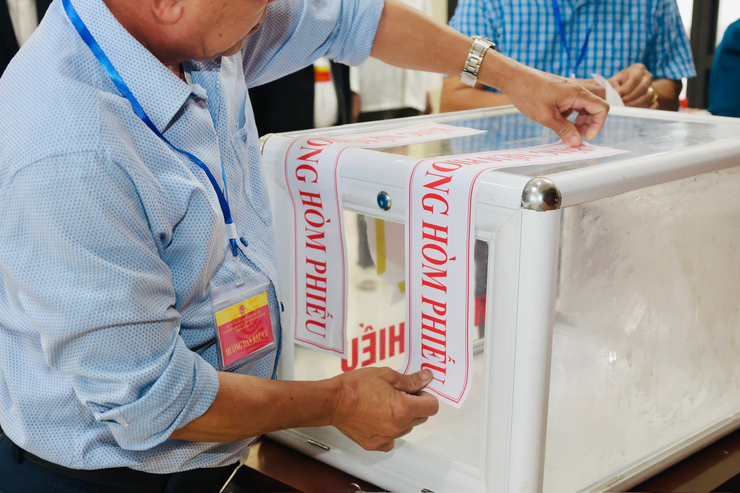 XÃ YÊN LÃNG RỘN RÀNG KHAI MẠC NGÀY BẦU CỬ- Ảnh 8.