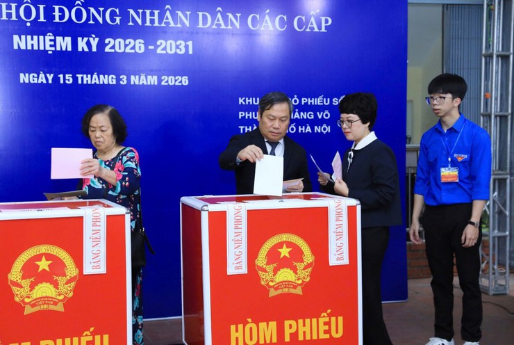 Phường Giảng Võ: Đồng loạt khai mạc bầu cử đại biểu Quốc hội và đại biểu HĐND các cấp nhiệm kỳ 2026-2031 tại 25 khu vực bỏ phiếu- Ảnh 2.