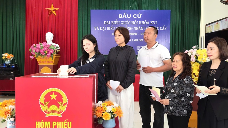 Cuộc bầu cử trên địa bàn xã Đoài Phương thành công tốt đẹp- Ảnh 1.