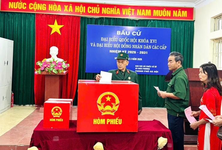 Cuộc bầu cử trên địa bàn xã Đoài Phương thành công tốt đẹp- Ảnh 6.