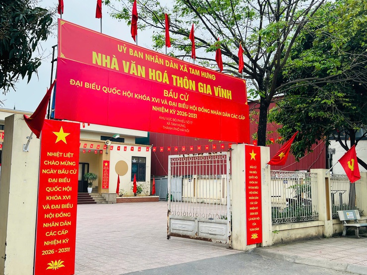 Cử tri Tam Hưng hân hoan đi bầu cử- Ảnh 14.