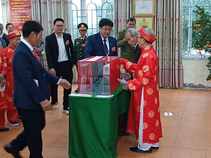 Cử tri Tam Hưng hân hoan đi bầu cử- Ảnh 11.