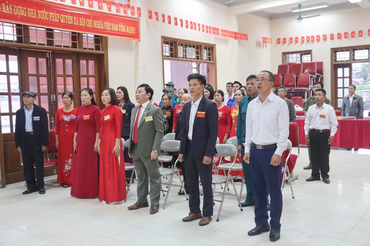 Khai mạc Ngày bầu cử diễn ra trang trọng, đúng quy định tại xã Đại Xuyên- Ảnh 2.