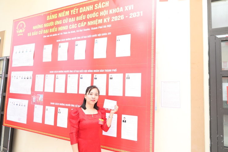 Hội phụ nữ xã Đại Xuyên tích cực góp sức trong Ngày bầu cử- Ảnh 5.