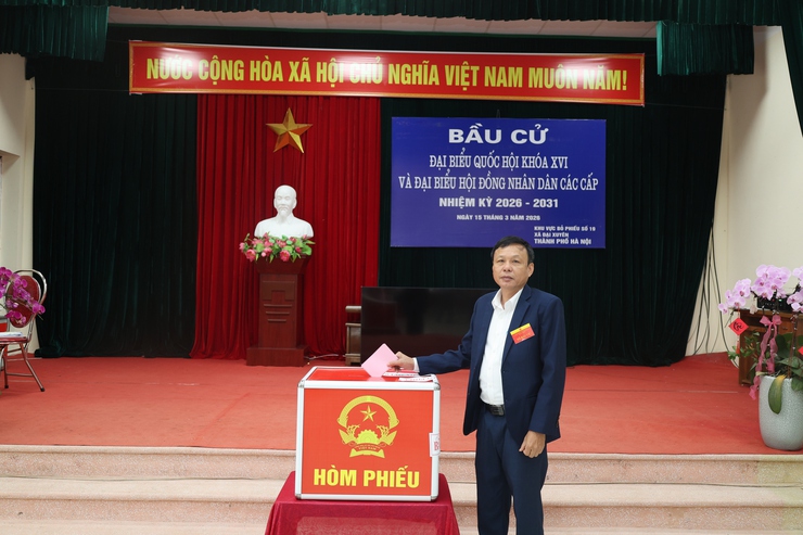 Hơn 51.400 cử tri xã Đại Xuyên nô nức tham gia ngày hội non sông- Ảnh 6.