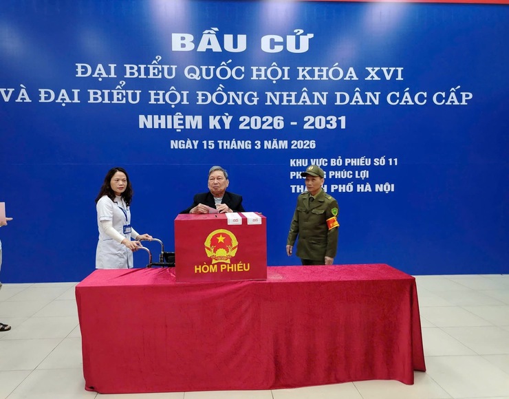 18 khu vực bỏ phiếu phường Phúc Lợi tổ chức Lễ khai mạc bầu cử đại biểu Quốc hội khóa XVI và đại biểu HĐND các cấp nhiệm kỳ 2026-2031- Ảnh 5.