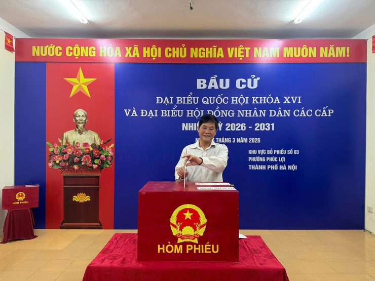 18 khu vực bỏ phiếu phường Phúc Lợi tổ chức Lễ khai mạc bầu cử đại biểu Quốc hội khóa XVI và đại biểu HĐND các cấp nhiệm kỳ 2026-2031- Ảnh 10.