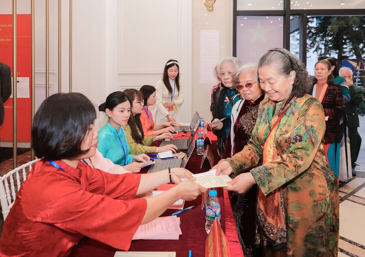 18 khu vực bỏ phiếu phường Phúc Lợi tổ chức Lễ khai mạc bầu cử đại biểu Quốc hội khóa XVI và đại biểu HĐND các cấp nhiệm kỳ 2026-2031- Ảnh 18.