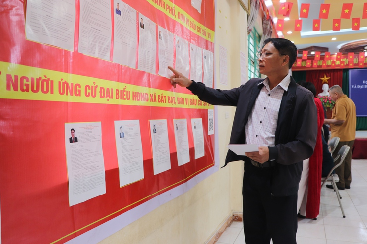 Xã Bất Bạt-TP Hà Nội: Cử tri nô nức đi bầu cử từ sớm- Ảnh 6.