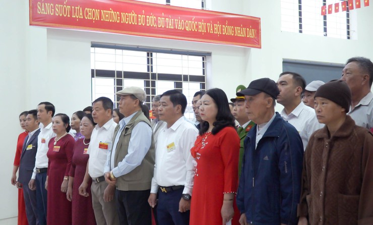 Khai mạc Ngày bầu cử diễn ra trang trọng, đúng quy định tại xã Đại Xuyên- Ảnh 4.