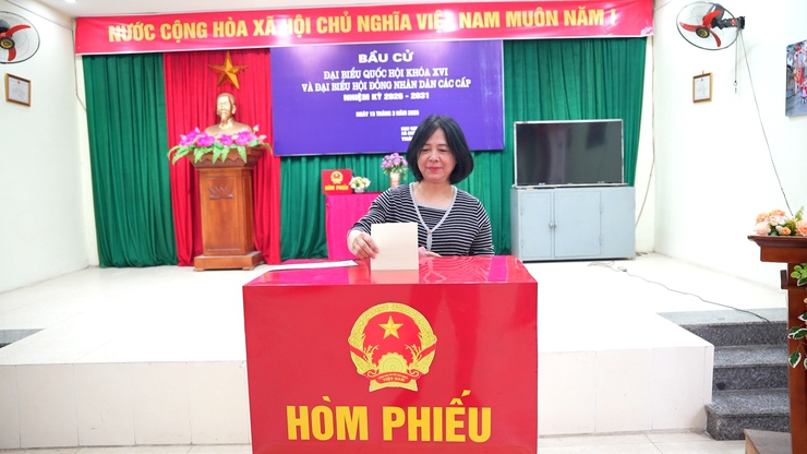 16h56’ ngày 15/3, 100% cử tri Dương Hoà đi bỏ phiếu bầu cử- Ảnh 4.