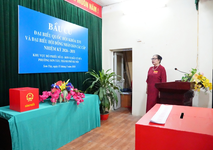 PHƯỜNG SƠN TÂY NÔ NỨC TRONG NGÀY HỘI BẦU CỬ- Ảnh 20.