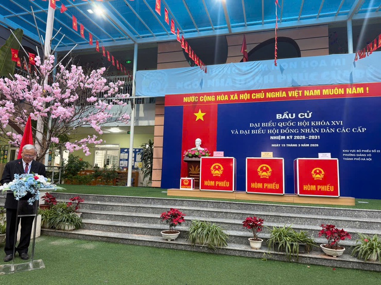 Phường Giảng Võ: Đồng loạt khai mạc bầu cử đại biểu Quốc hội và đại biểu HĐND các cấp nhiệm kỳ 2026-2031 tại 25 khu vực bỏ phiếu- Ảnh 3.