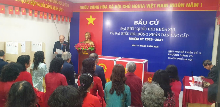 Phường Giảng Võ: Đồng loạt khai mạc bầu cử đại biểu Quốc hội và đại biểu HĐND các cấp nhiệm kỳ 2026-2031 tại 25 khu vực bỏ phiếu- Ảnh 4.