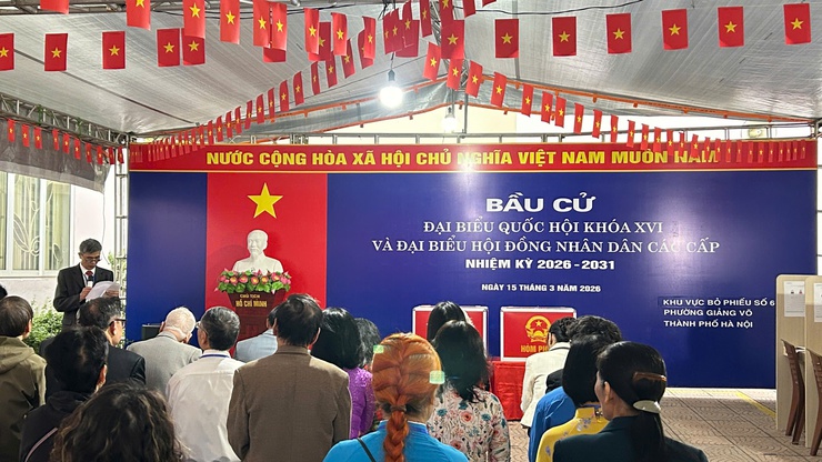 Phường Giảng Võ: Đồng loạt khai mạc bầu cử đại biểu Quốc hội và đại biểu HĐND các cấp nhiệm kỳ 2026-2031 tại 25 khu vực bỏ phiếu- Ảnh 10.