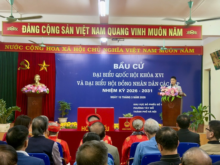 Phường Tây Mỗ náo nức trong "Ngày hội non sông"- Ảnh 1.