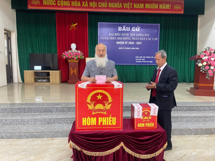 Xã Bất Bạt-TP Hà Nội: Cử tri nô nức đi bầu cử từ sớm- Ảnh 14.